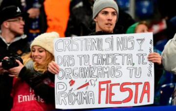 La pol¨¦mica lleg¨® tras la fiesta de CR7 tras la goleada del Atl¨¦tico sobre el Real Madrid, tanto as¨ª que los fan¨¢ticos ya pensaban en otra fiestecita, con un cobro.