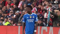 El enganchón de Vinicius con la grada que acabó con una frase demoledora: no ha gustado