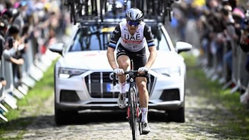 Matteo Trentin, en la París-Roubaix.