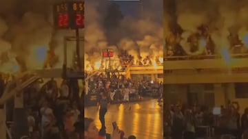 Vídeo: El impactante ambiente de un partido de basketball en Belgrado, Serbia
