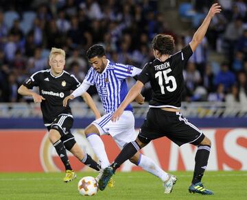 Carlos Vela y Anders Trondsen.