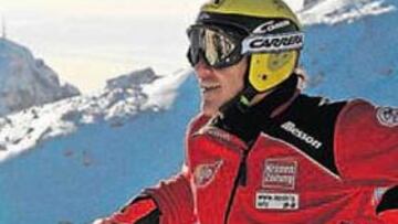 <b>ENTRENAMIENTOS. </b>Hermann Maier ayer en los entrenamientos del descenso de Val Gardena.