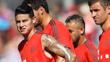 James Rodríguez, jugador del Bayern Múnich