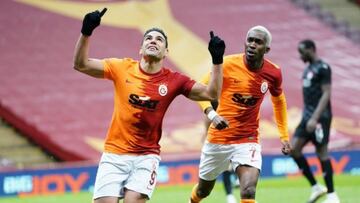 Falcao García en un partido del Galatasaray