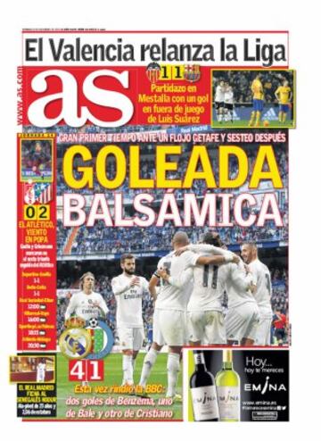 Las portadas de AS de diciembre