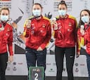 El equipo de Espada Femenino Junior, subcampeón del mundo en El Cairo