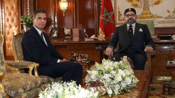Mohamed VI y Pedro Sánchez, en la reunión que mantuvieron en Rabat el mes pasado.