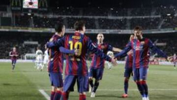 Messi y Neymar metieron dos goles cada uno.