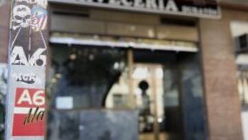 En la imagen, bar Duratón, en los aledaños del estadio Vicente Calderón, donde se han practicado registros.