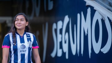 Nicole Pérez, jugadora de Rayadas en la Liga MX Femenil.