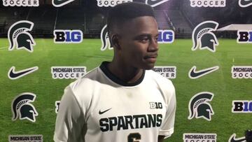 En el primer día del MLS Combine, el jugador de Michigan State destacó en todas las categorías de prueba de rendimiento y ha llamado ya la atención