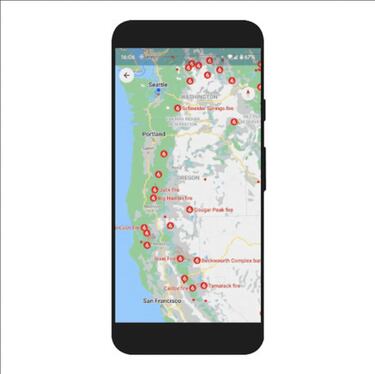 Google Maps añadirá una nueva capa para enseñarte si hay fuegos activos en tu zona