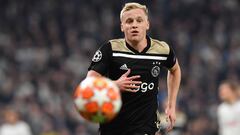 Donny van de Beek, en un partido de Champions con el Ajax.