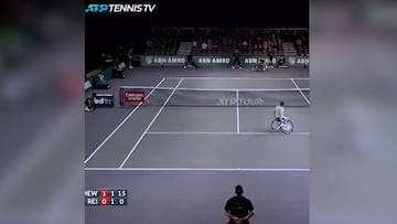 ¡Nunca visto! El genial punto que ocurrió en tenis en silla de ruedas