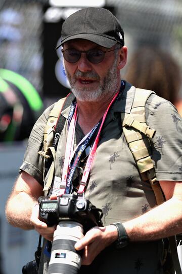 El actor Liam Cunningham disfrutando del GP de Mónaco. 