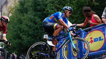 Harold Tejada durante un Mundial de Ruta con la Selección Colombia.