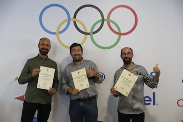 De izquierda a derecha, Jess Mnguez, Jess Rubio y Juanma Belln, tres de los enviados especiales de AS a Tokio.