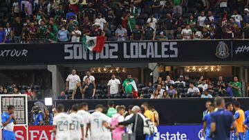 México contra Honduras fue el partido que mayor afición tuvo desde el inicio de la pandemia.