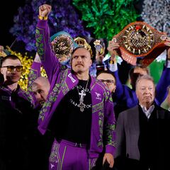 Todo listo para la gran revancha: Usyk y Fury dan el peso