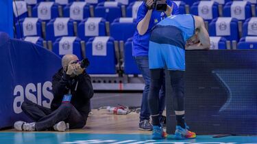 Aleksa Avramovic, jugador del Movistar Estudiantes, durante el partido contra el Hereda San Pablo Burgos.