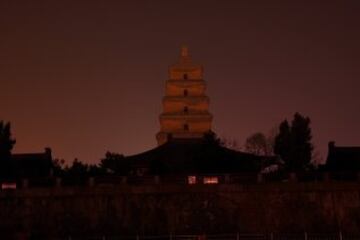 Xi'an, China, durante la Hora del Planeta