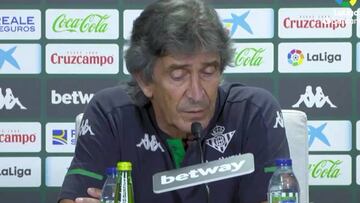 Pellegrini: "Jugar contra el VAR, penaltis y el Madrid es difícil"