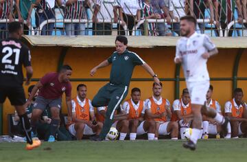 Soccer Football - Brasileiro Championship - Fluminense v Red Bull Bragantino - Estadio Raulino de Oliveira, Volta Redonda, Brazil - July 24, 2022 Fluminense coach Fernando Diniz REUTERS/Sergio Moraes