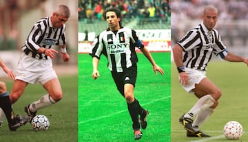 Ravanelli, Del Piero y Vialli.