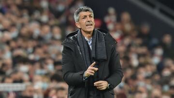 Imanol Alguacil en el derbi de San Mam&eacute;s.