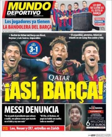 Portadas de la prensa deportiva