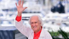 CANNES, FRANCE - MAY 19: Argentinian director Fernando E. Solanas poses during the photocall for the film Sur (The South)&#039; at the 68th international film festival in Cannes,  France on May 19, 2015. (Photo by Mustafa Yalcin/Anadolu Agency/Getty Images)