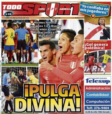 La prensa en Perú: comparan a Ruidíaz con Maradona