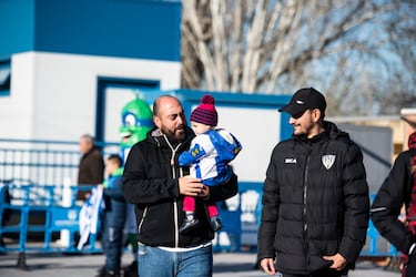 Abarrotado entrenamiento festivo del Leganés ante 1.000 pepineros