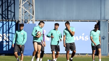 Entrenamiento del Málaga-