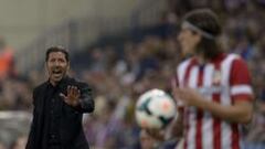 Simeone: "En el primer tiempo el equipo estuvo muy cortado"