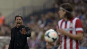 Diego Simeone, en el partido ante el Elche.