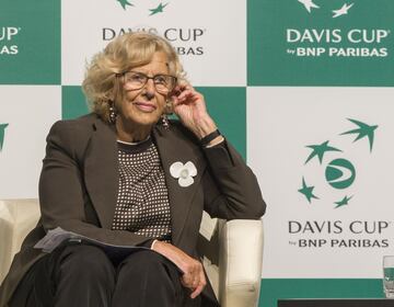 Ángel Garrido, Manuela Carmena, Kelly Fairweather y Gerard Piqué presentaron en Madrid el nuevo formato de Copa Davis.