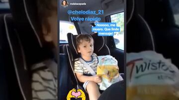 El tierno pedido de un pequeño hincha de Racing a Díaz