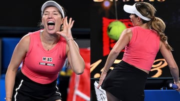 Danielle Collins, desatada: besitos a la grada, palmada en el culo y mensaje a los ‘haters’