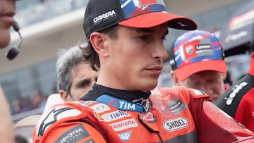 Marc Márquez, en la parrilla del GP de las Américas.