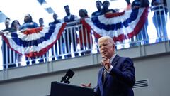 U.S. President Joe Biden delivers remarks on his economic agenda at Prince George's Community College in Largo, Maryland, U.S. September 14, 2023. REUTERS/Jonathan Ernst