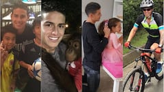 10 fotos inéditas de James: del amor por su hija a sus tatuajes