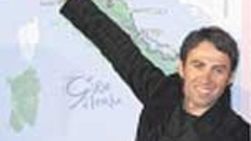 <b>Gilberto Simoni.</b> El trazado me va bien, dijo el líder del equipo español Saunier Duval