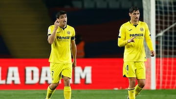 Soccer Football - LaLiga - FC Barcelona v Villarreal - Estadi Olimpic Lluis Companys, Barcelona, Spain - January 27, 2024 Villarreal's Gerard Moreno celebrates scoring their first goal REUTERS/Albert Gea