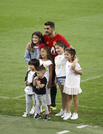 David Villa and family.