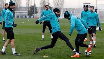 Entrenamiento del Real Madrid.