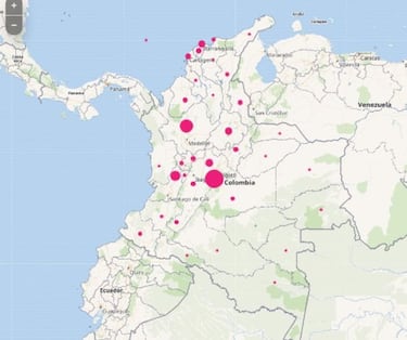 Mapa de casos y muertes por coronavirus por departamentos en Colombia: hoy, 2 de noviembre