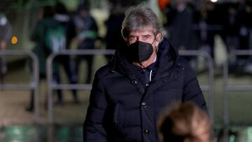 Pellegrini, durante el partido.