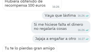 La conversación viral en Wallapop por la funda de un móvil: “Hubiera obtenido recompensa de 100 euros”