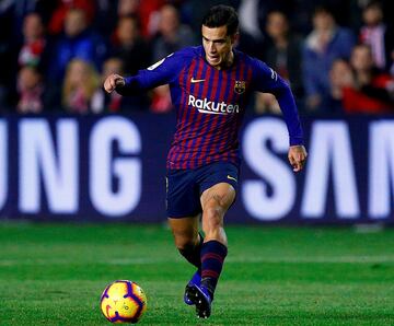 Having started the season in the Barcelona side, Coutinho lost his place after his injury away to Inter, and has slipped to the fringes - so much so that he got just eight minutes in the weekend win over Getafe.